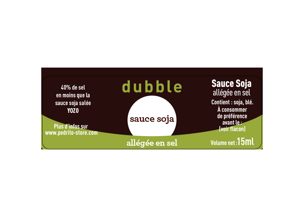 Tarebin Sauce Soja Allégée en Sel dubble 15ml (par 528 unités)