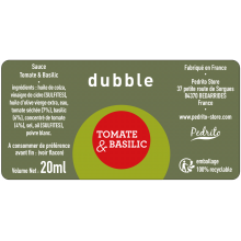 Sauce tomate Basilic Dubble 20ml  (par 352 unités)